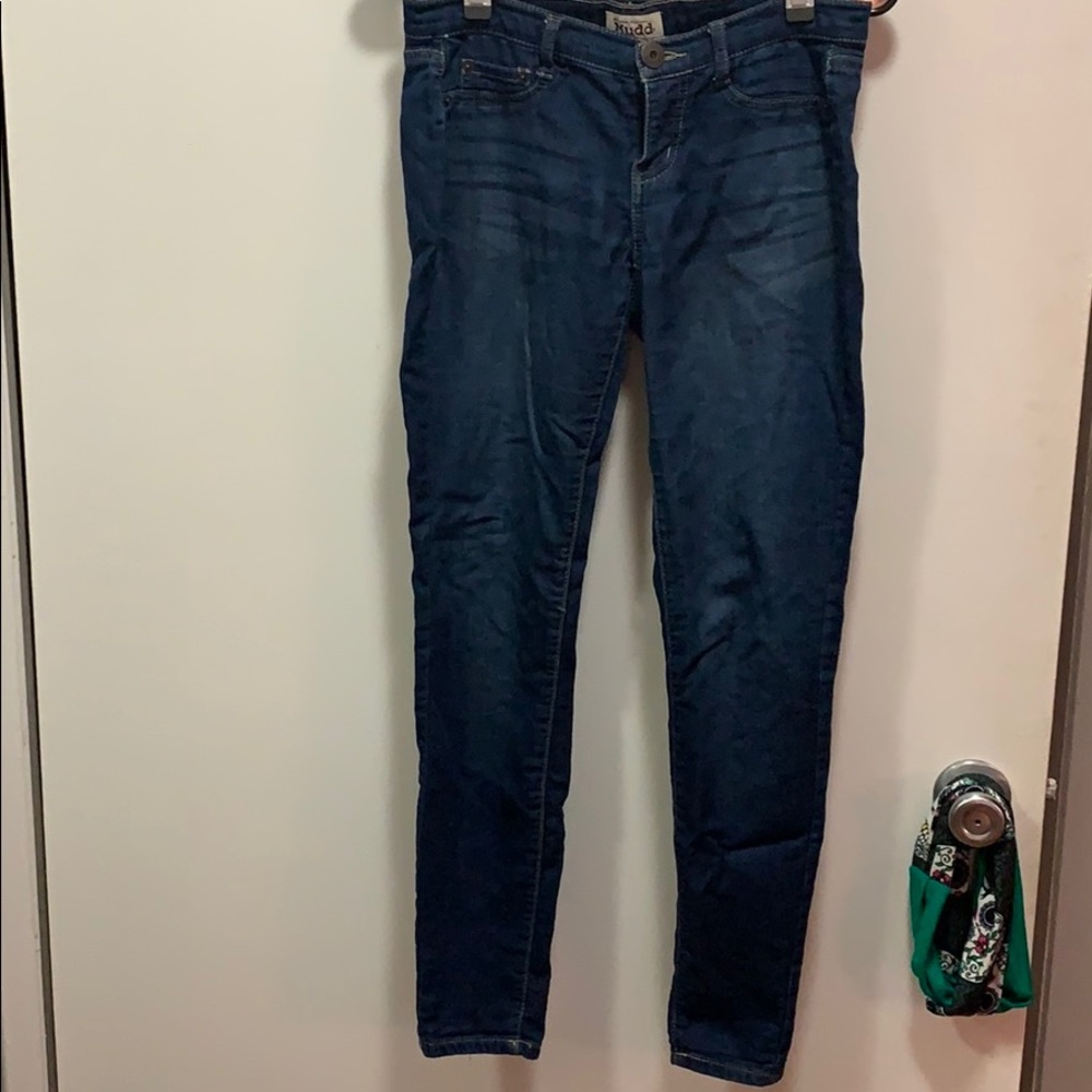 Dark blue skinny leg jeggings size 3 (juniors)